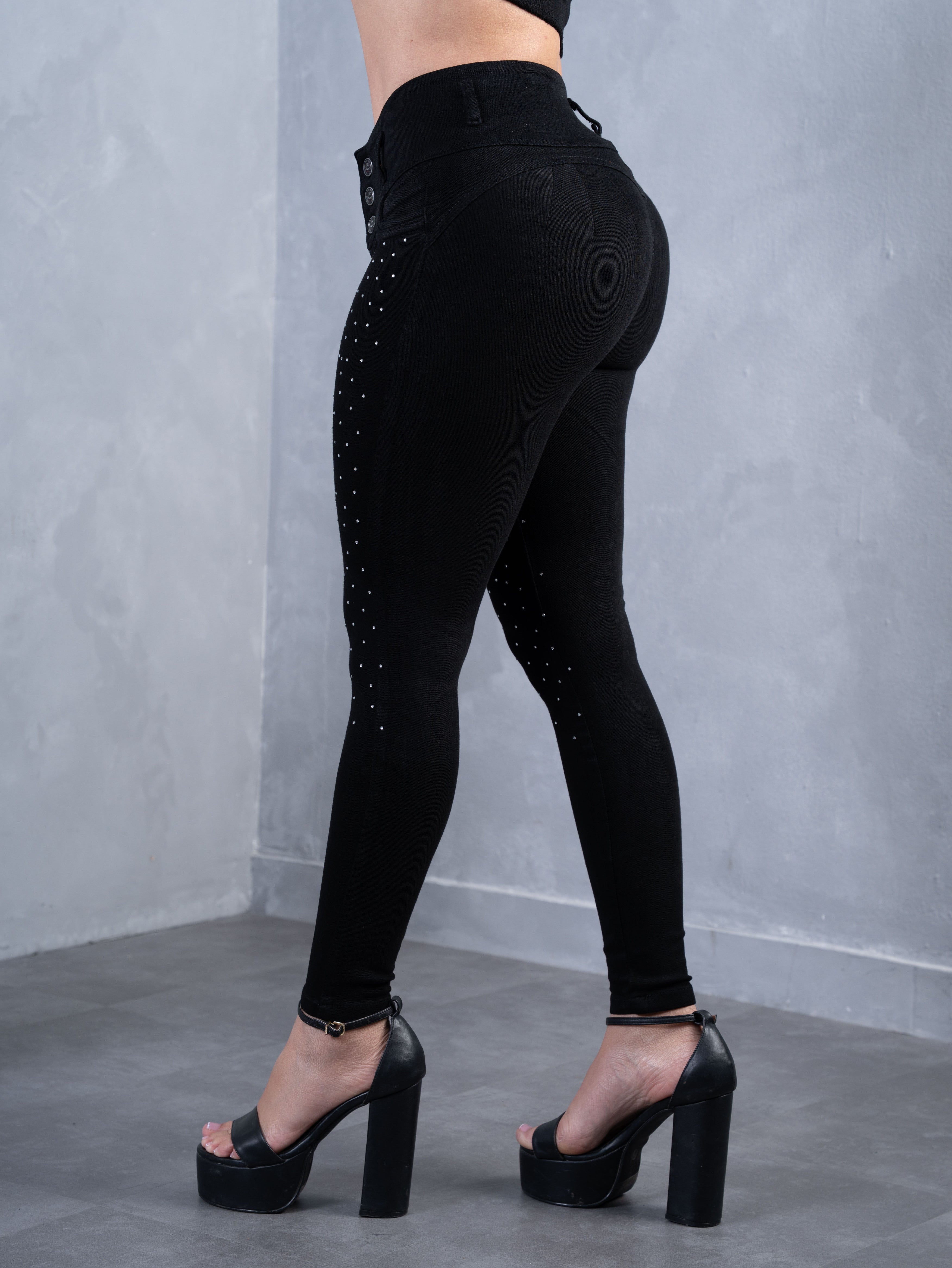 Conjunto Clásico Negro Brillo