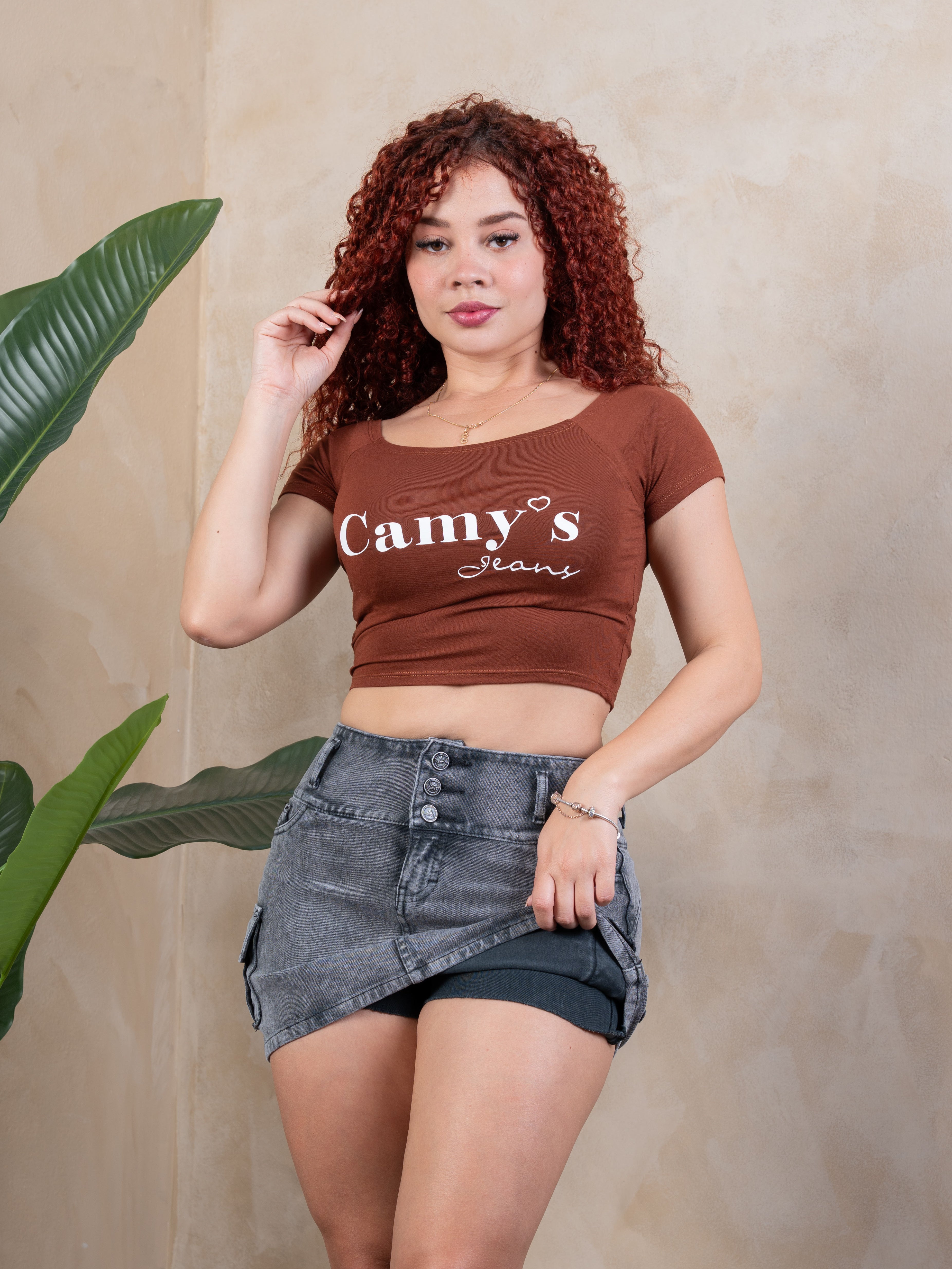 Falda Cargo Plomo Plata