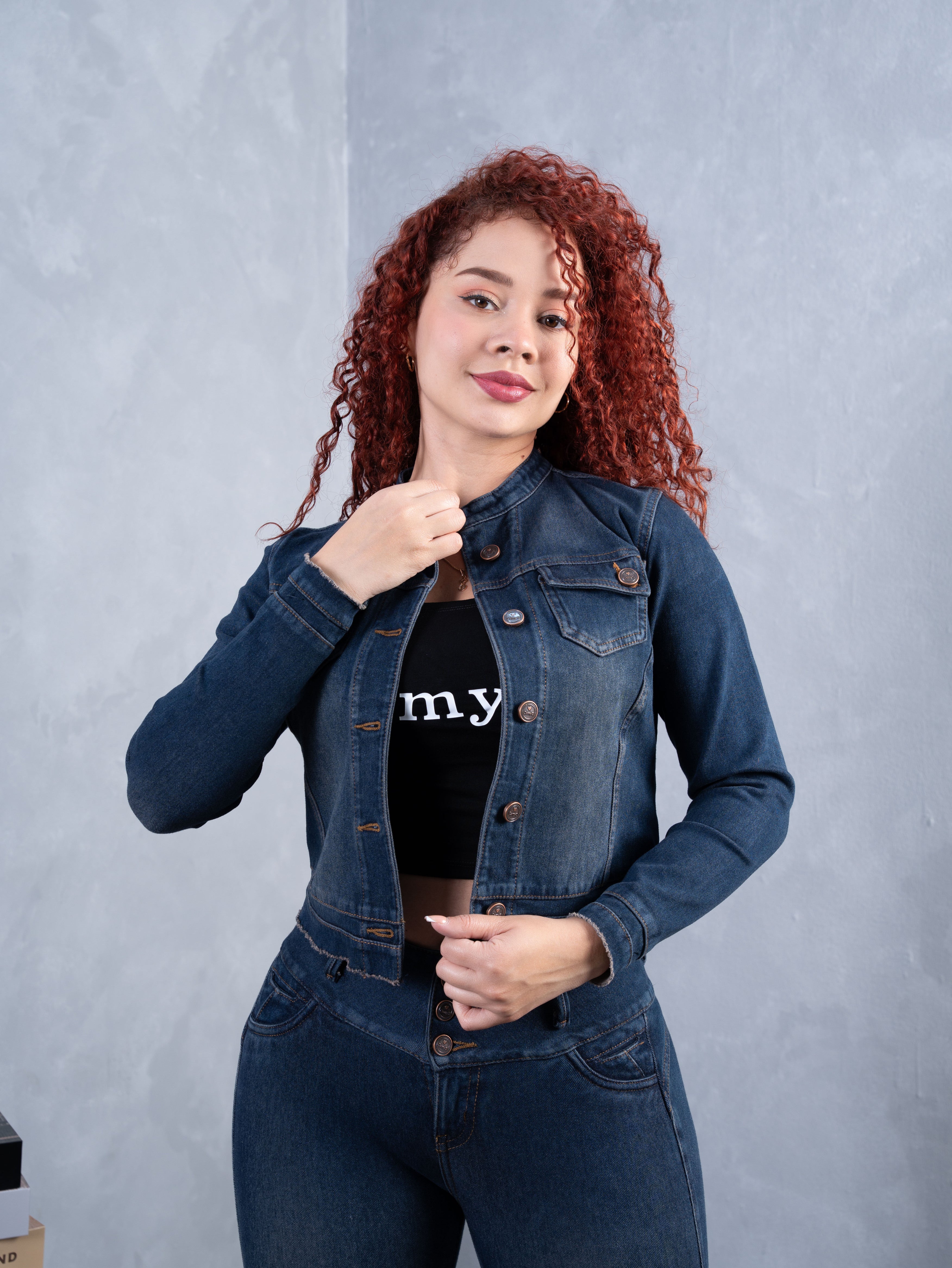 Conjunto Clásico Azul (cuello chino)