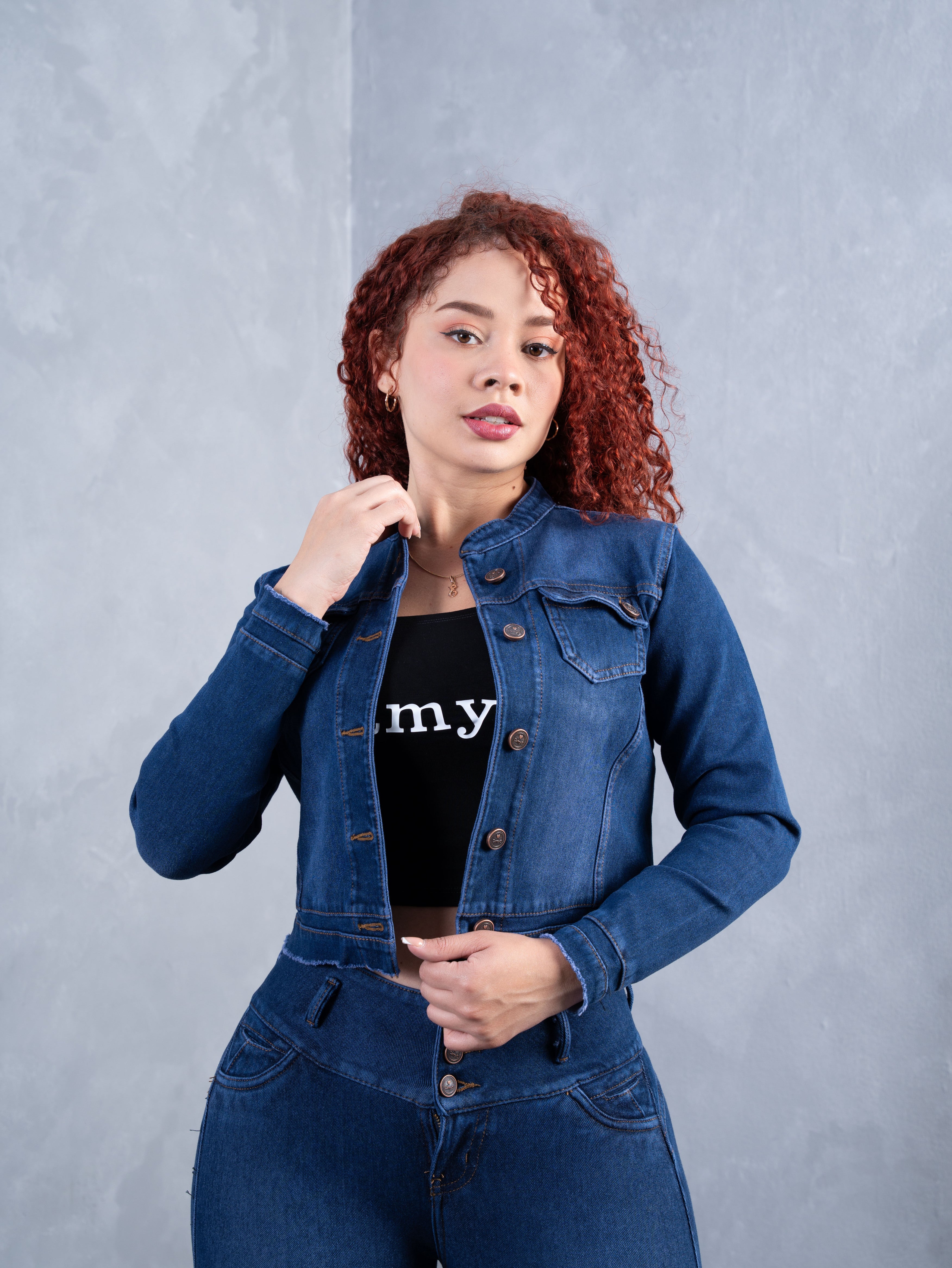 Conjunto Clásico Azul (cuello chino)