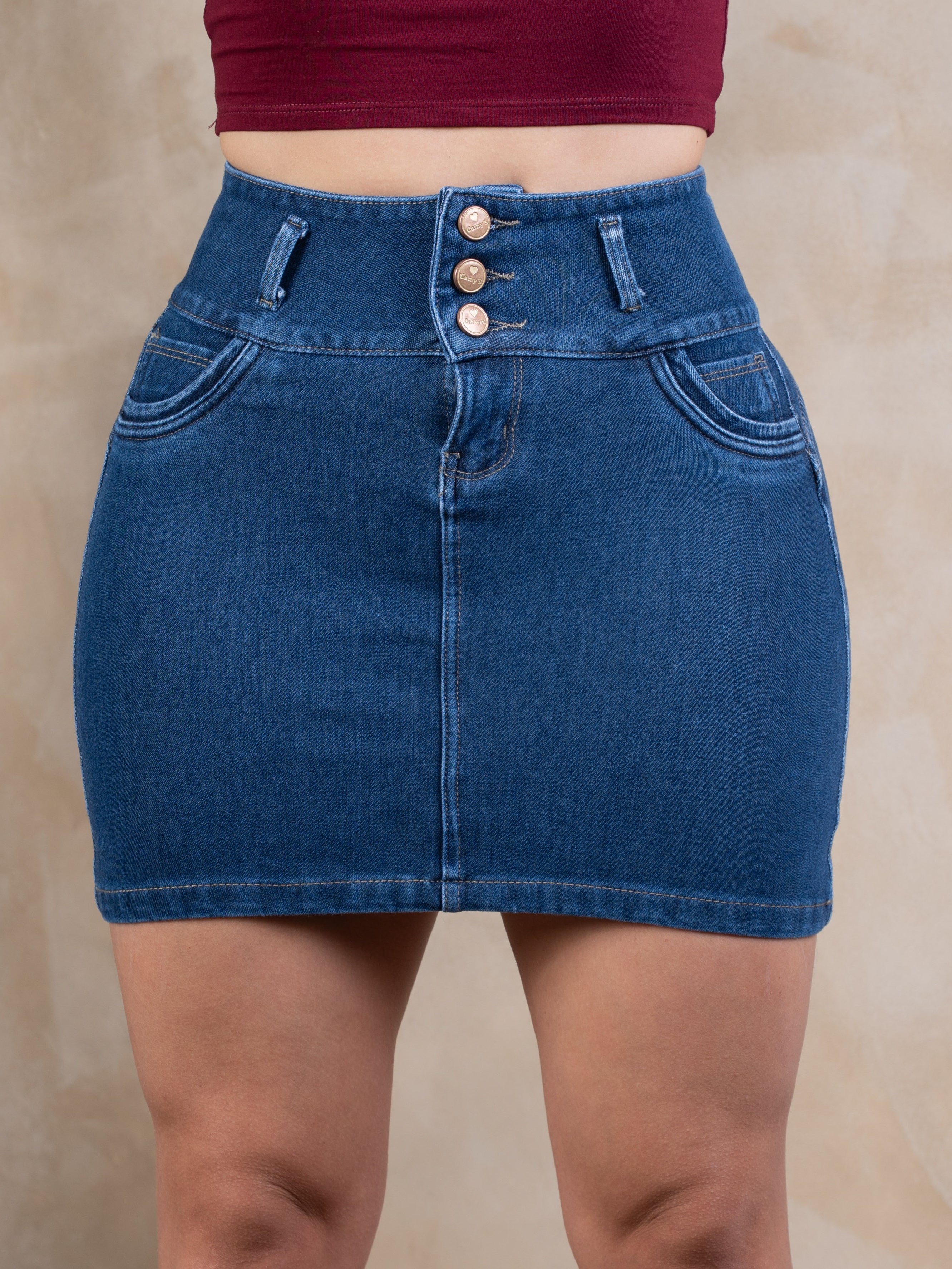 Falda Clásica Azul