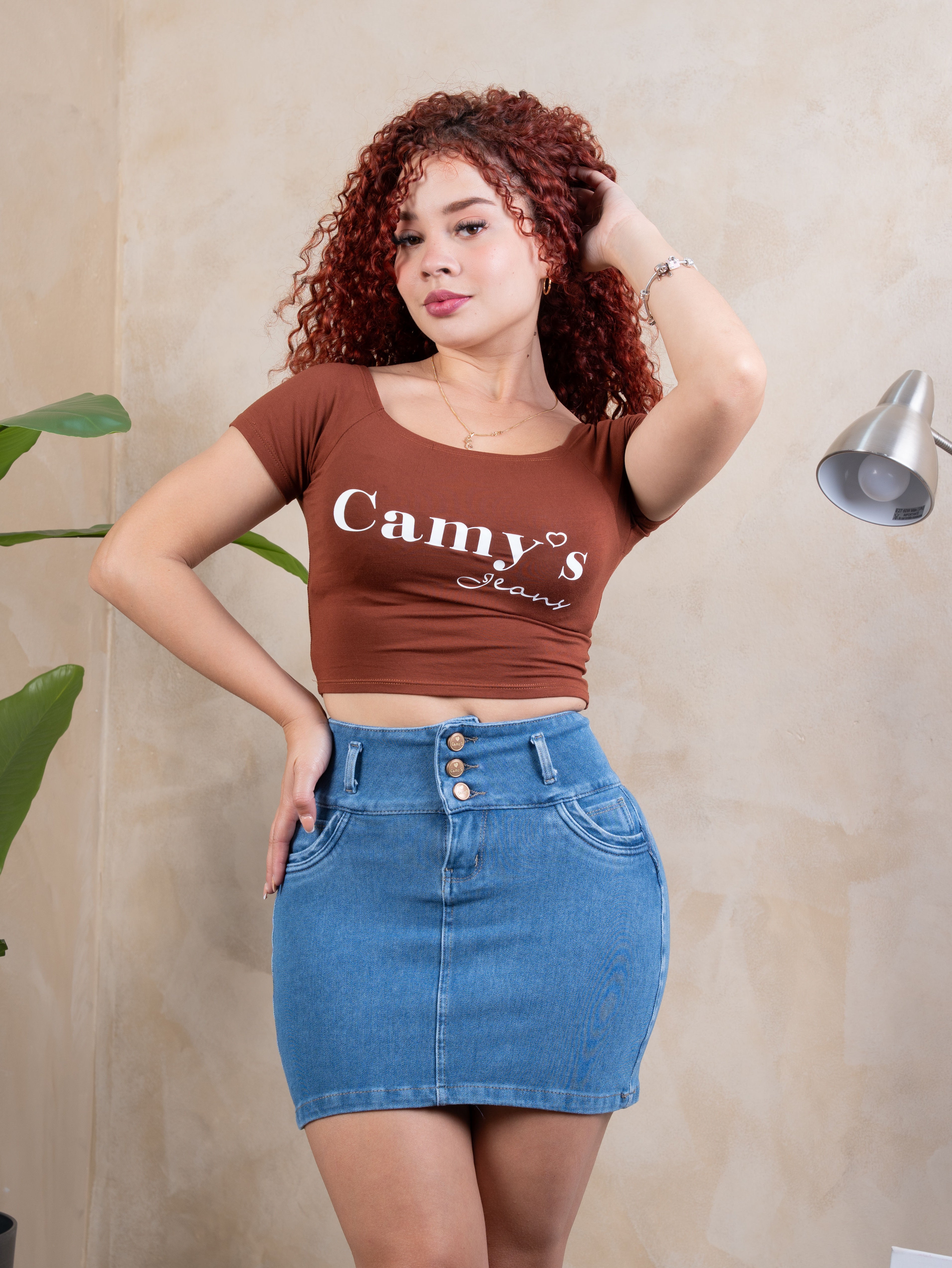 Falda Clásica Celeste