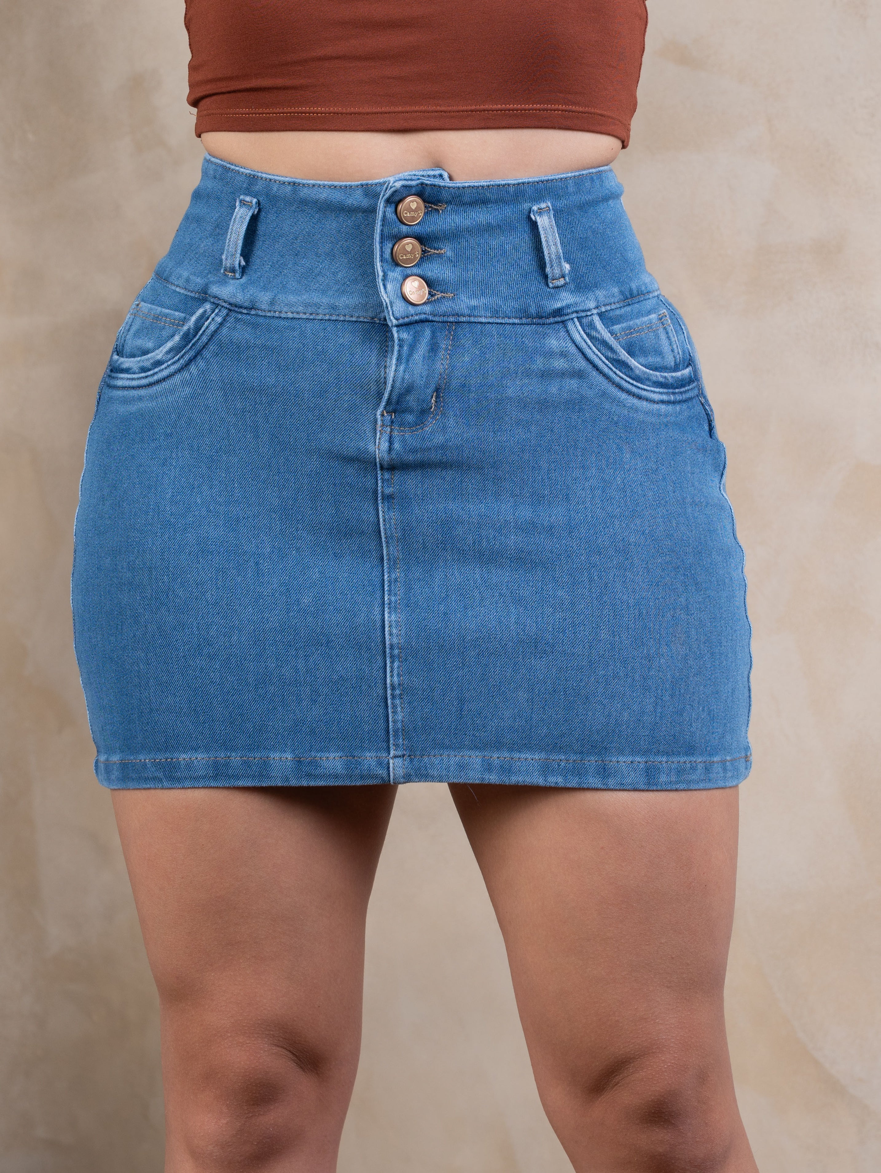 Falda Clásica Celeste