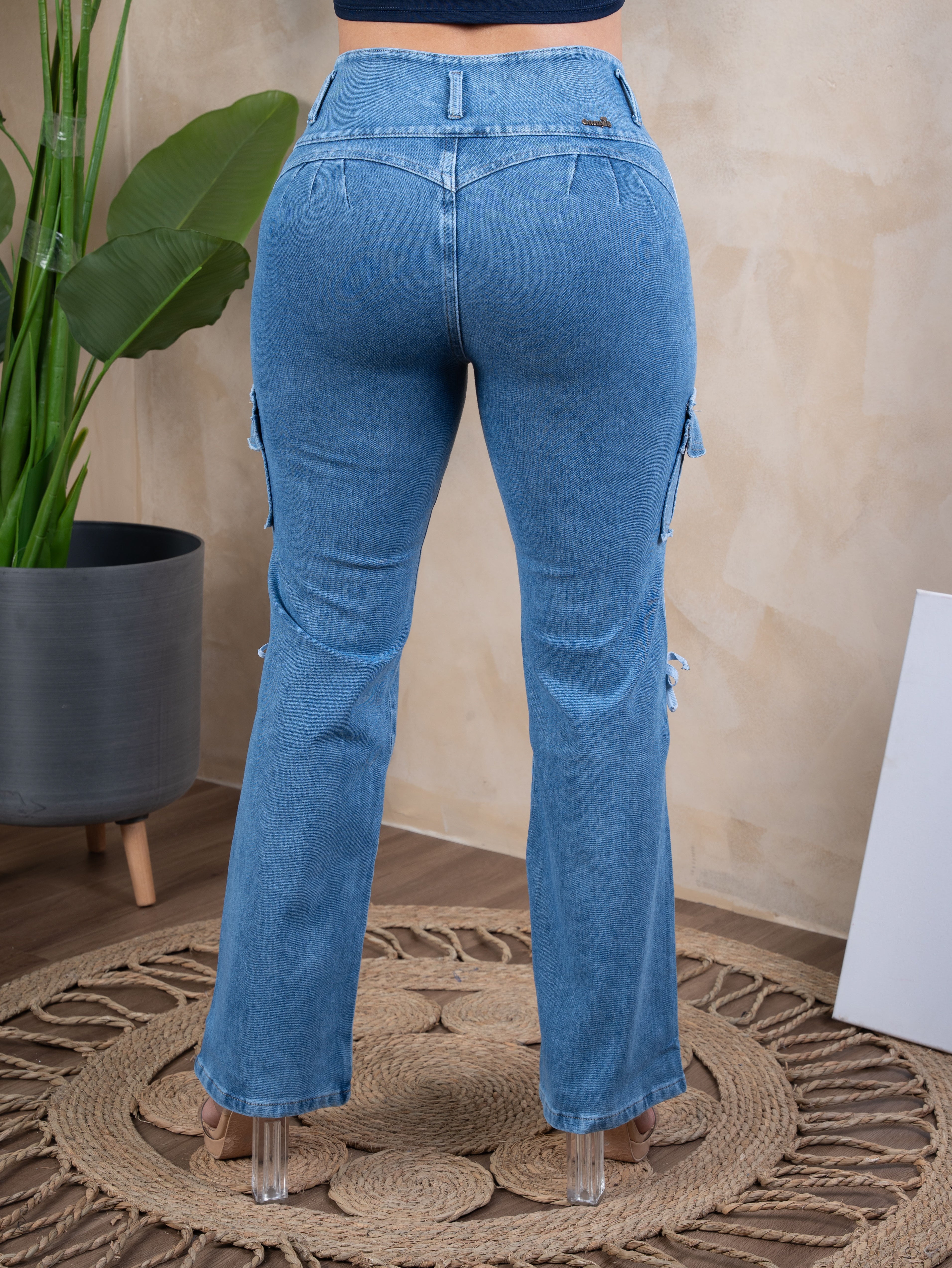 Pantalón Baggy celeste