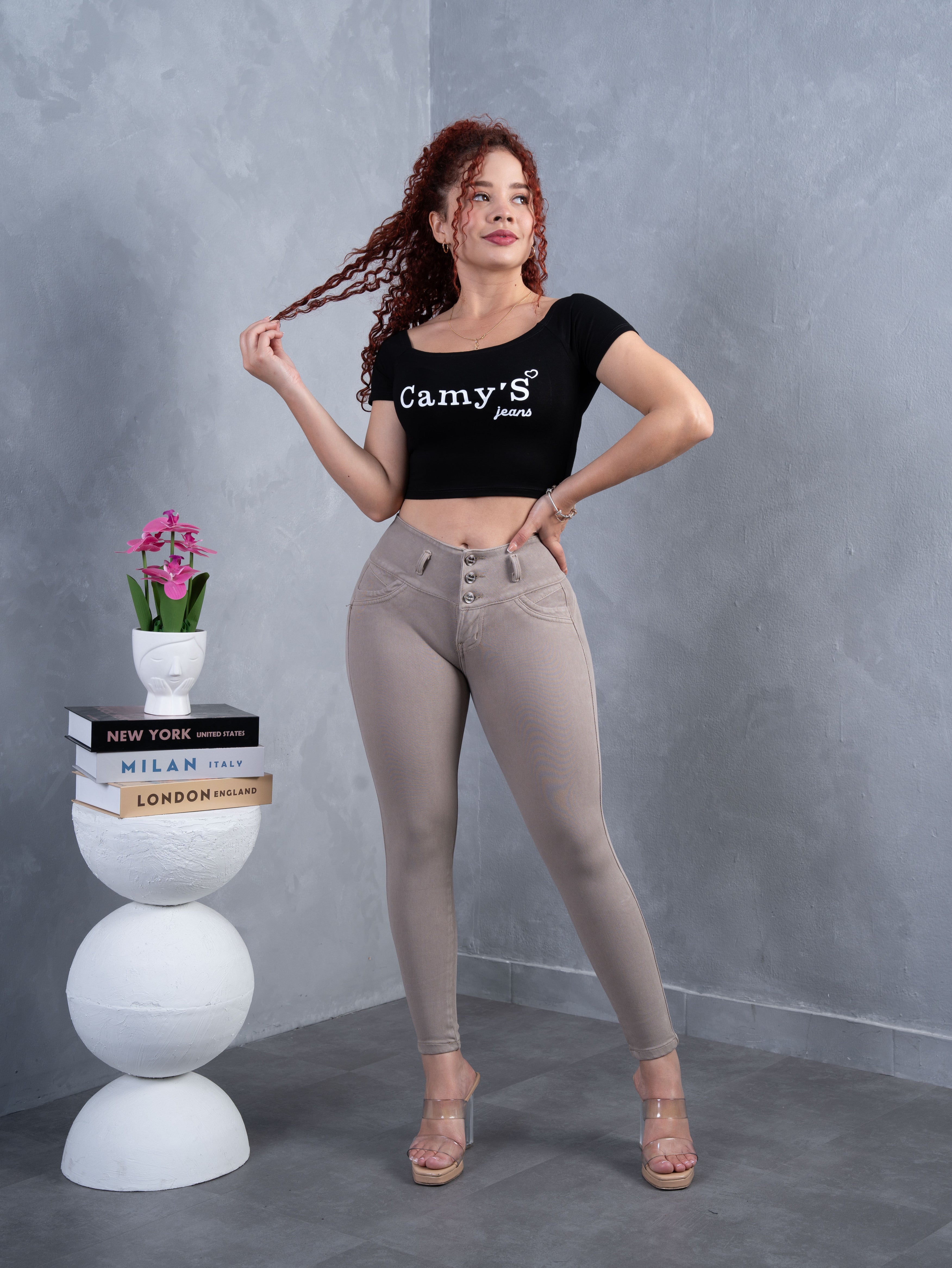 Pantalón Clásico Beige