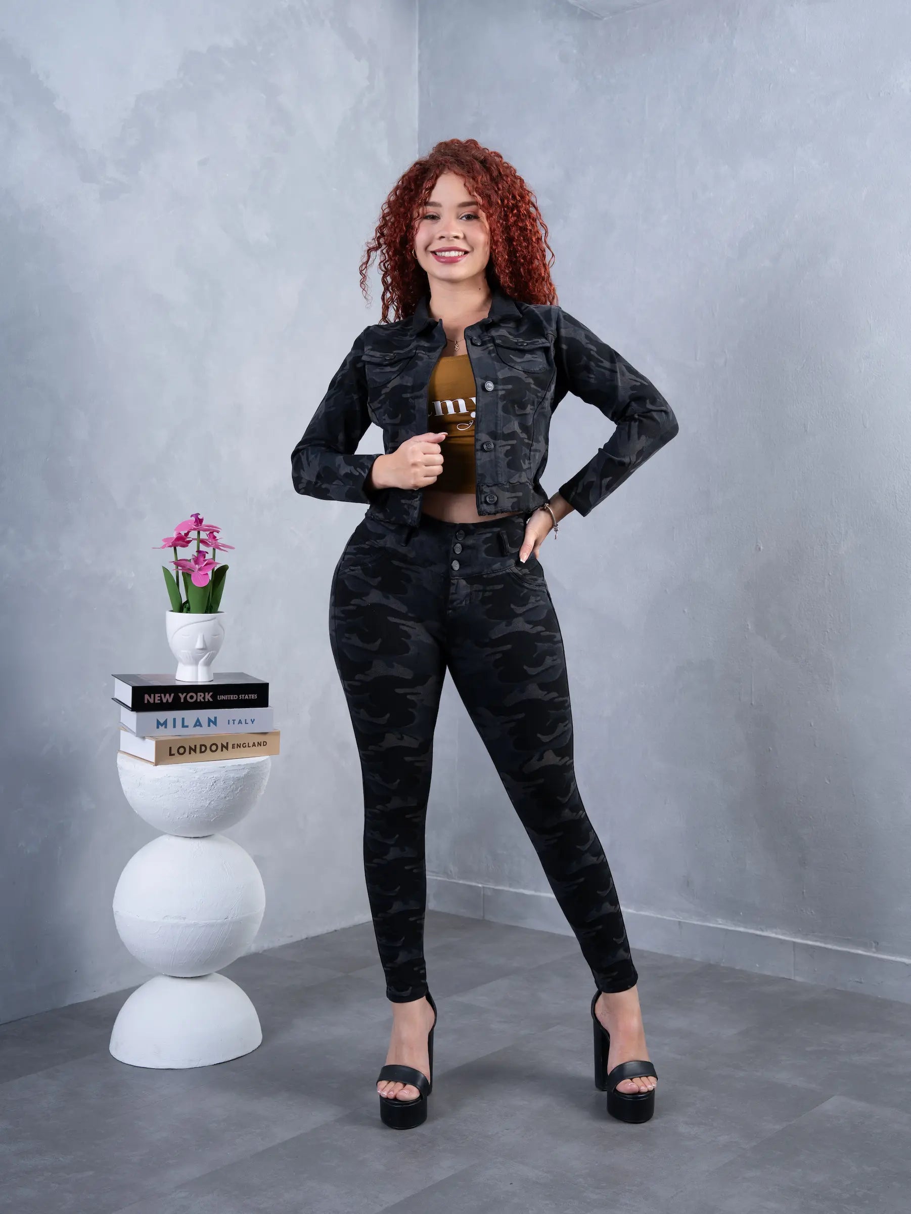 Conjunto Camuflado Negro